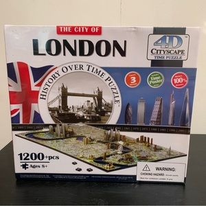 City of London 4D CityScape History Over Time 1200+ Piece Puzzle NEW SEALED